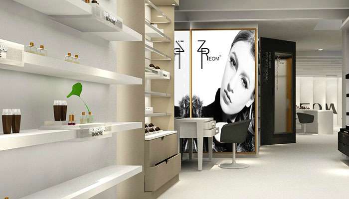 郑州化妆品店铺装修设计案例
