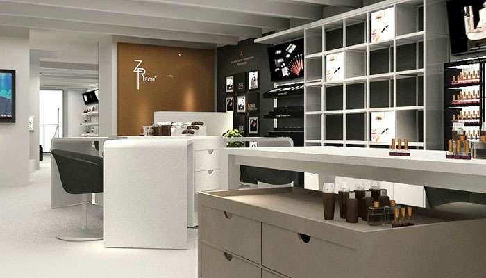 郑州化妆品店铺装修设计案例