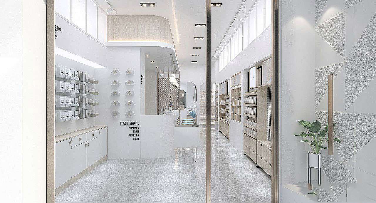 郑州商场化妆品专柜装修设计效果图