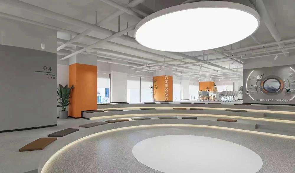 郑州展厅设计公司把人流由低处引导至高处