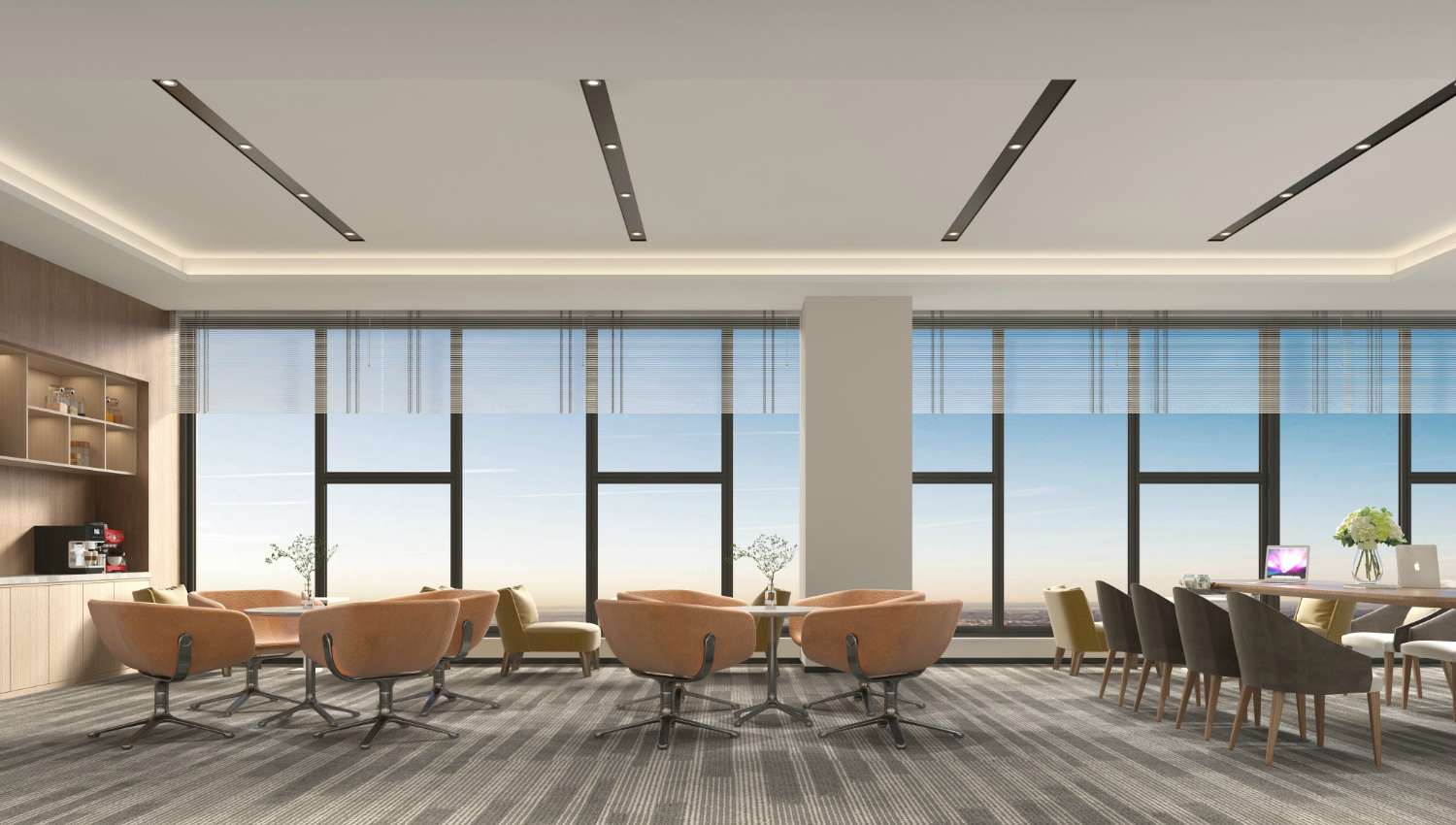 1200平郑州写字楼办公室设计装修