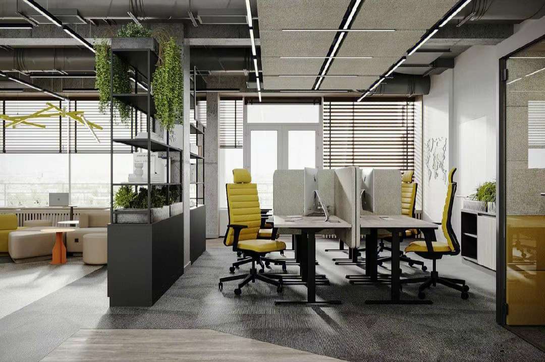 郑州工业风格办公室的装修效果展示