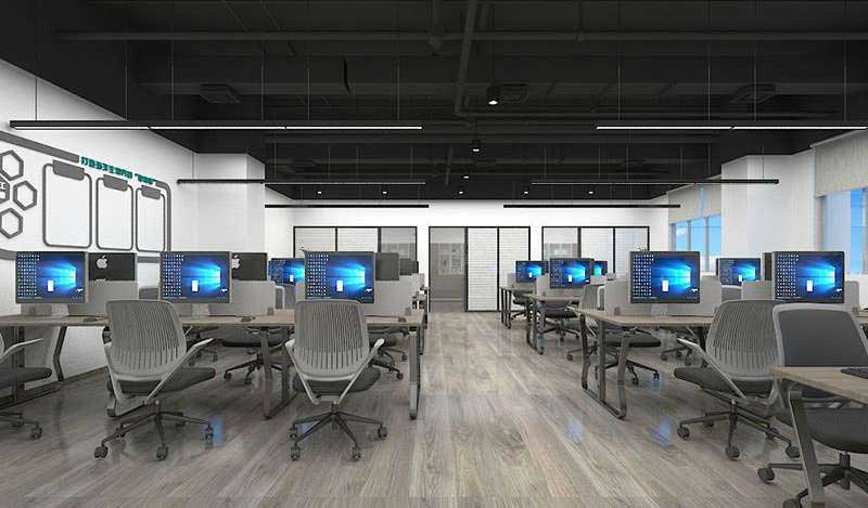 超有层次感的郑州办公室装修