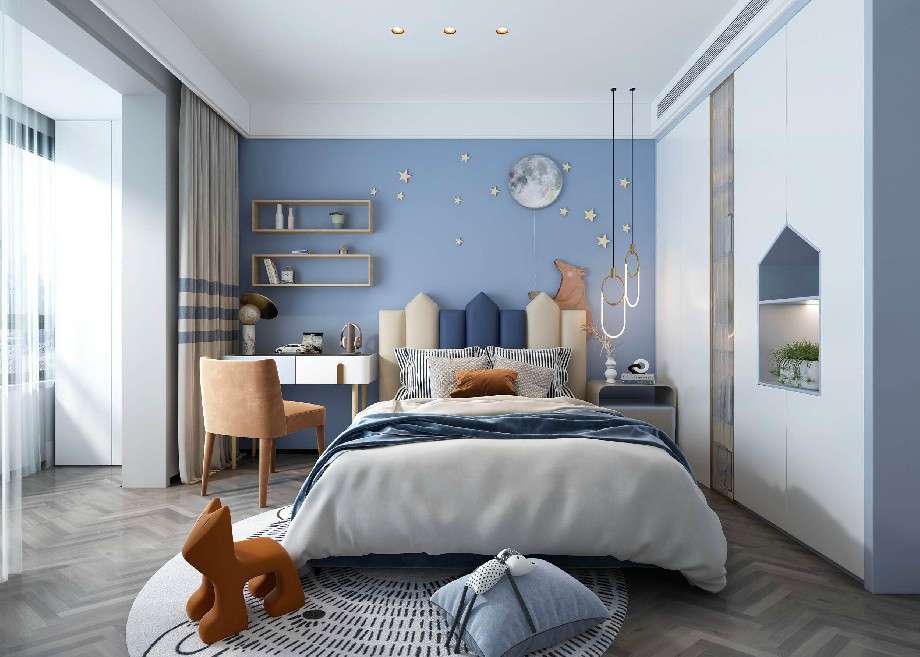 新中式风格220平米别墅装修效果图