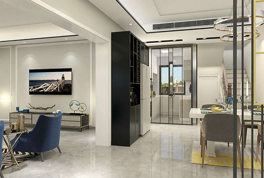 郑州180平米简欧风格别墅装修案例