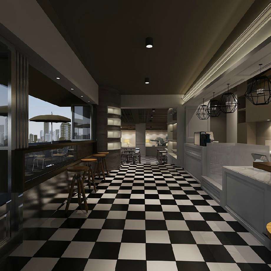 连锁咖啡店装修设计效果图