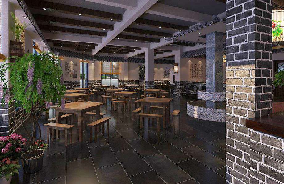 小灶台中餐馆装修设计效果图