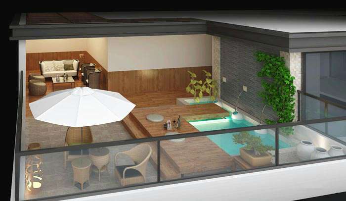 享乐主题酒店装修设计效果图