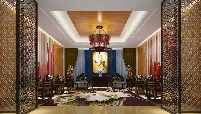 中式风格私人会所装修设计