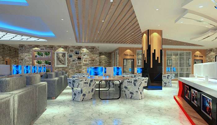 郑州网咖装修设计案例