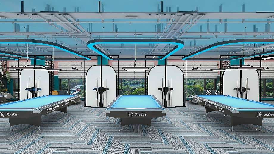 郑州台球俱乐部装修设计效果图