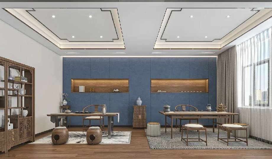 高端茶叶店装修设计效果图