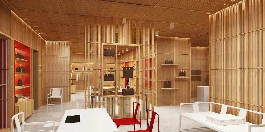 品牌女包店面装修设计效果图