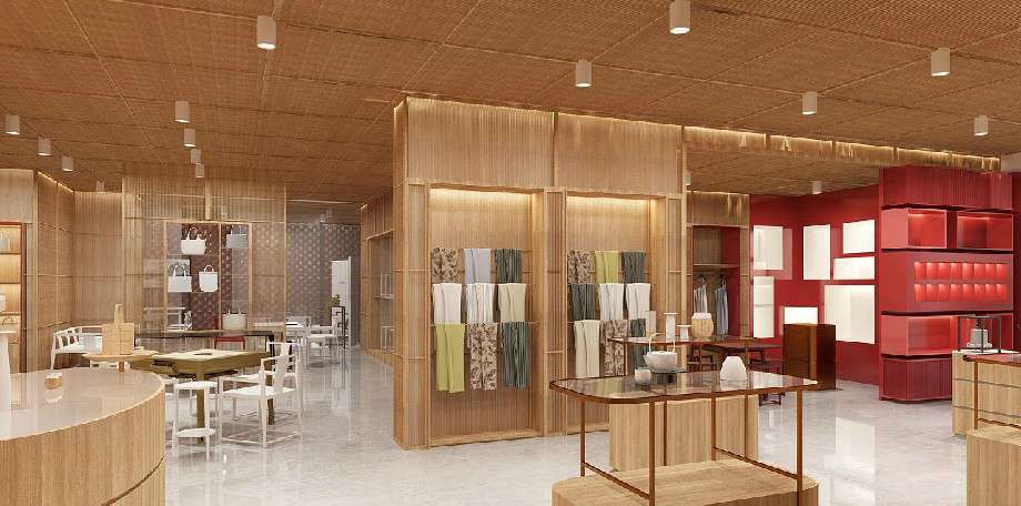 品牌女包店面装修设计效果图