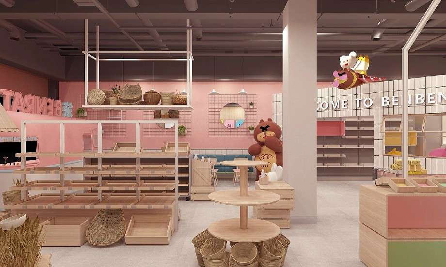 精美零食店面空间设计效果图