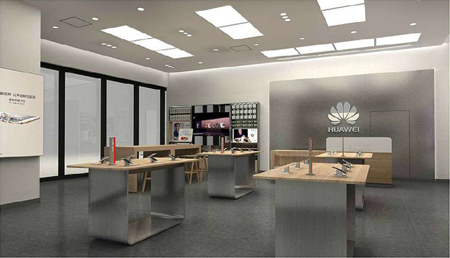 华为手机专卖店装修设计效果图