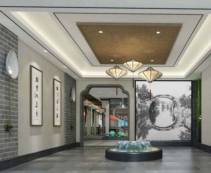 580平米特色中餐厅装修效果图