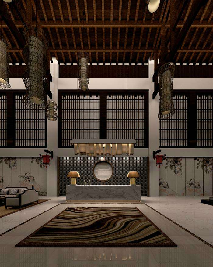 760平米中式餐厅装修设计效果图