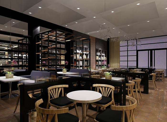 书苑咖啡馆装修设计效果图