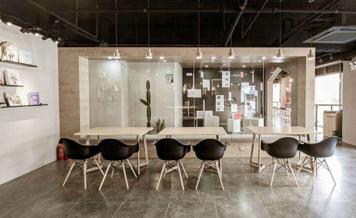 舒适简洁的咖啡店装修设计效果图