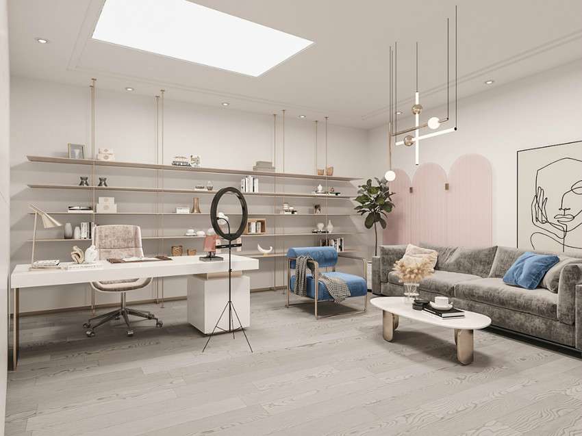 美妆直播间装修设计方案：打造时尚、舒适的美妆直播间