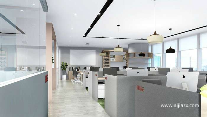 1500平米金融公司办公室装修设计效果图