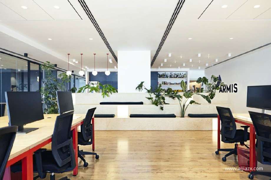 1850平米科技办公室装修设计效果图