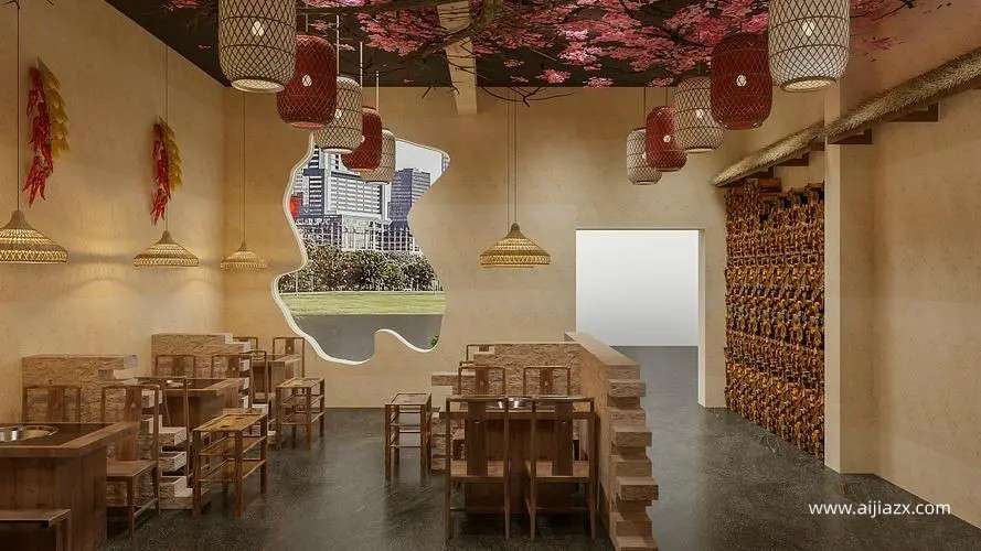 郑州地锅鸡店装修设计，打造店铺的特色和品牌价值