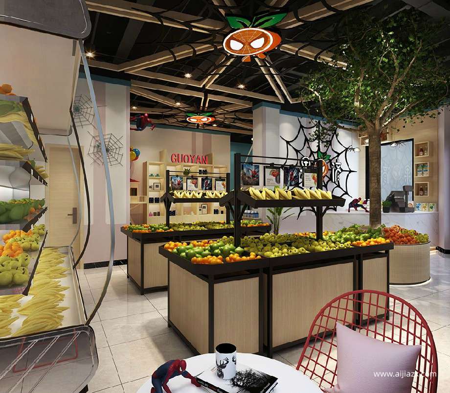 郑州水果店室内装修效果图