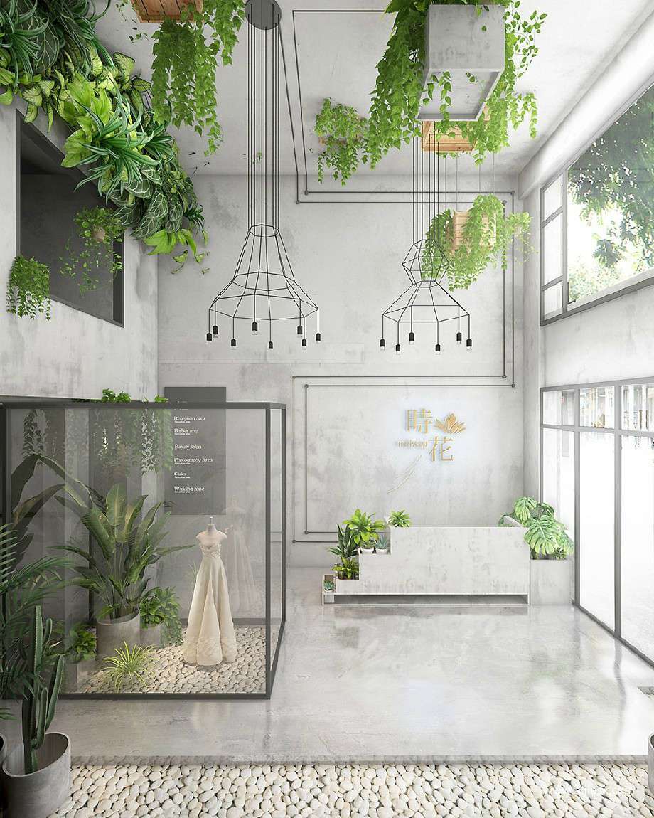 婚纱摄影工作室吧台设计效果图