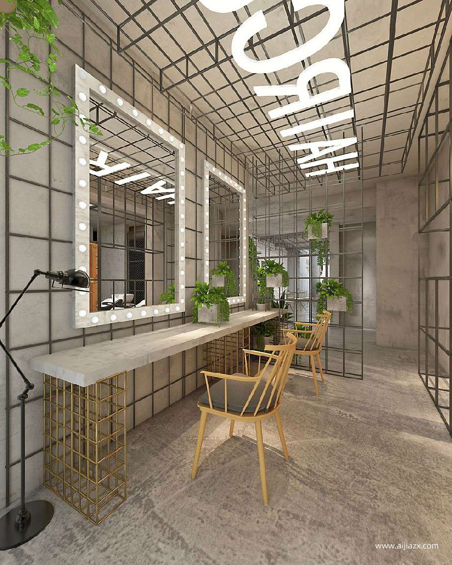 婚纱摄影工作室化妆区设计