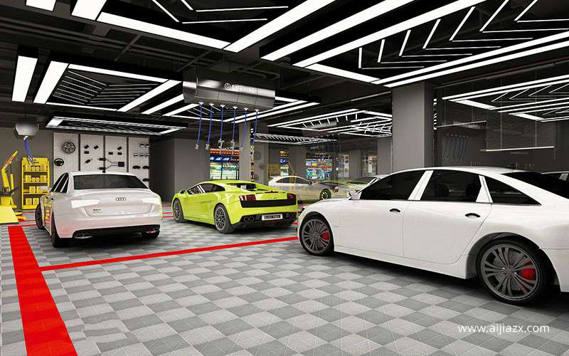 洗车店洗车区装修效果图