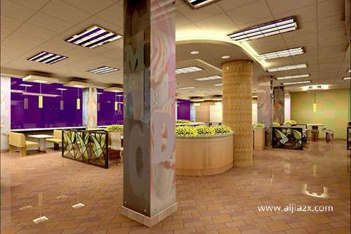 在郑州开一家快餐店，快餐店怎样装修设计