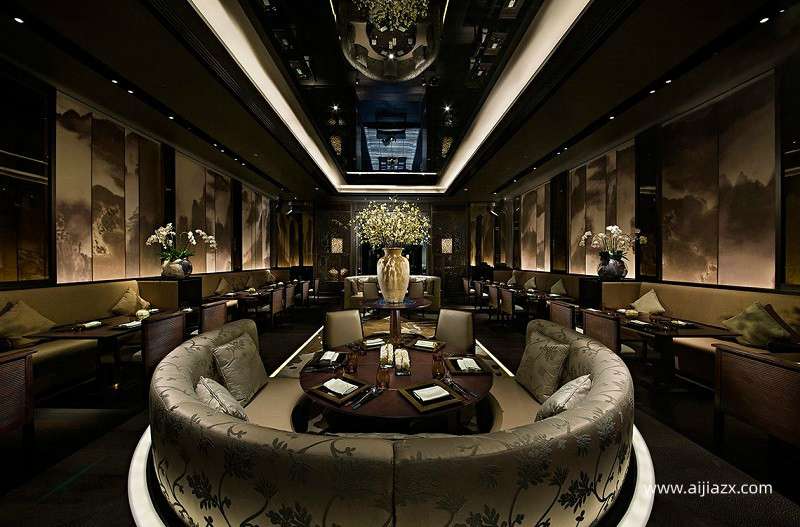 餐厅吧台背景墙设计效果图