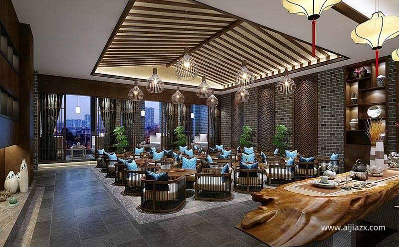 中式古典风格茶楼装修设计方案