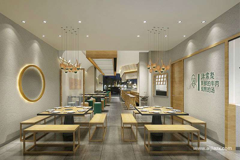 牛肉米粉店装修效果图