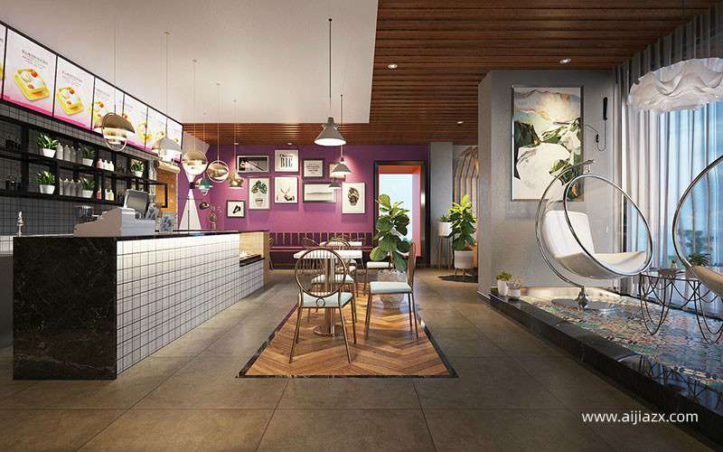 郑州甜品店设计,甜品店室内软装设计方案