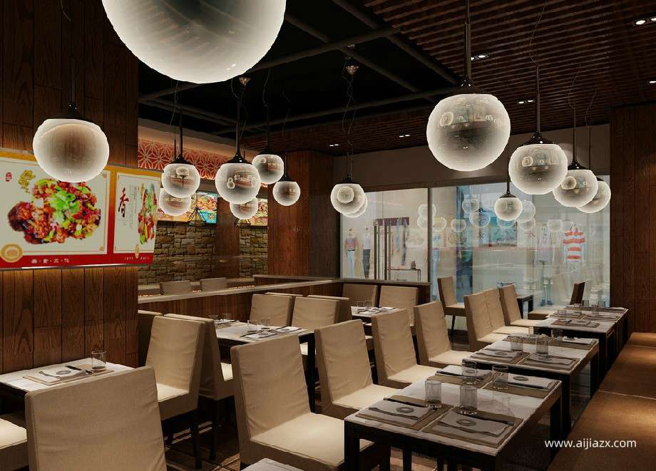 郑州饭店装修设计,饭店店铺装修设计方案