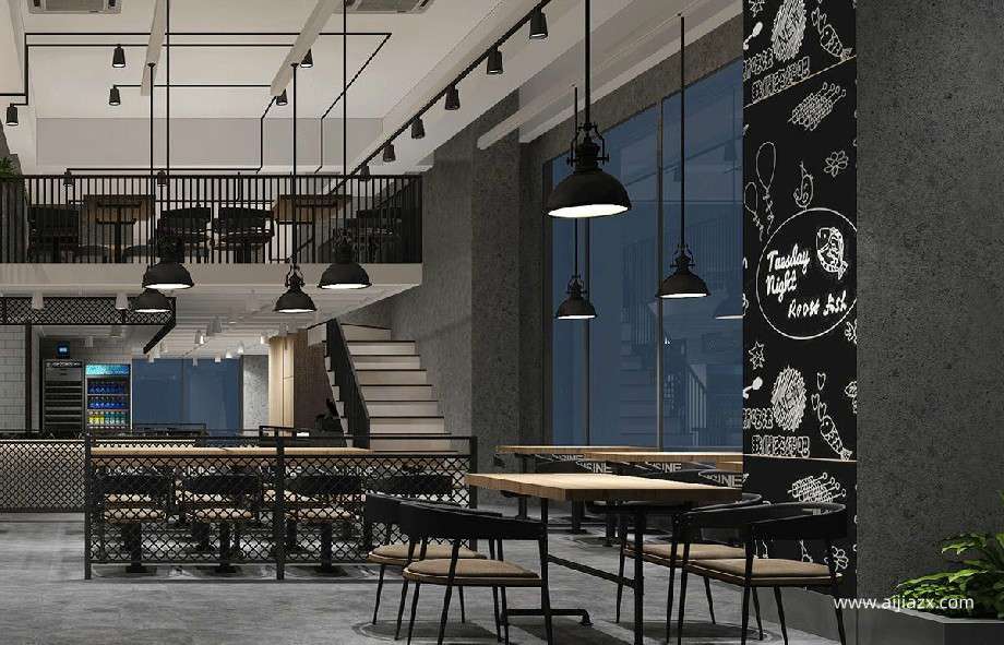 郑州餐馆装修设计,100平米餐馆空间规划设计