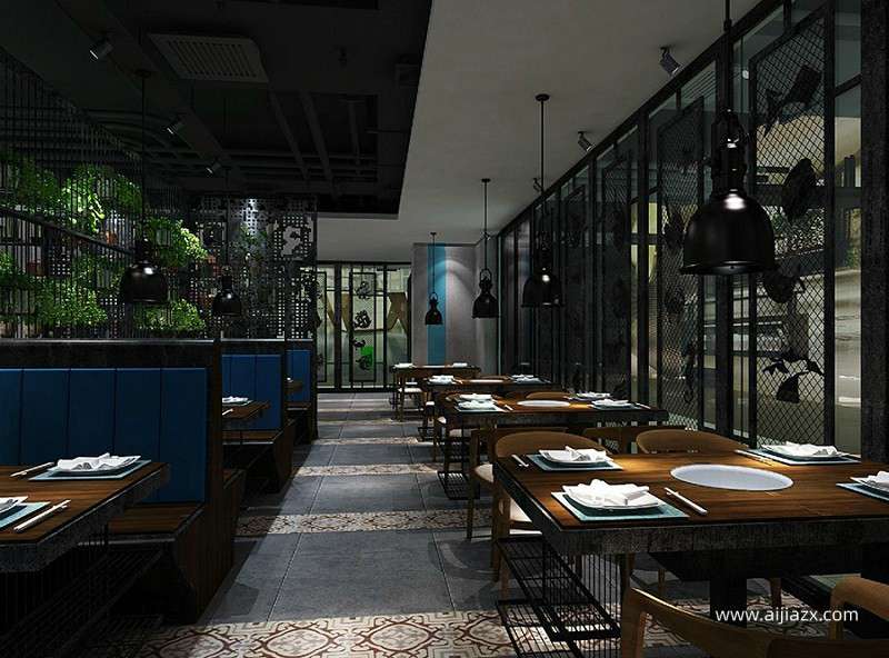 200平米火锅店装修设计，小型火锅店厨房布局设计