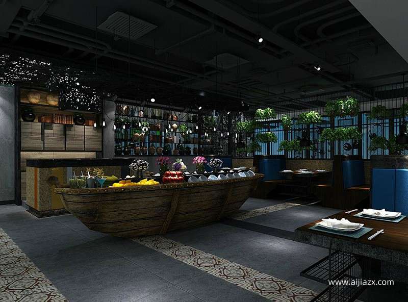 200平米火锅店装修设计，小型火锅店厨房布局设计