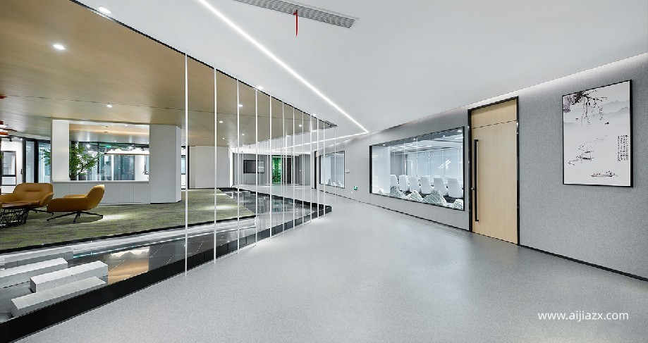 1200平米幕墙门窗公司办公室设计效果图