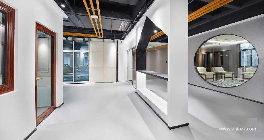 1200平米幕墙门窗公司办公室设计效果图