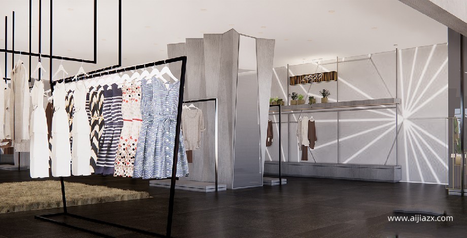 中牟商场品牌服装店装修设计效果图