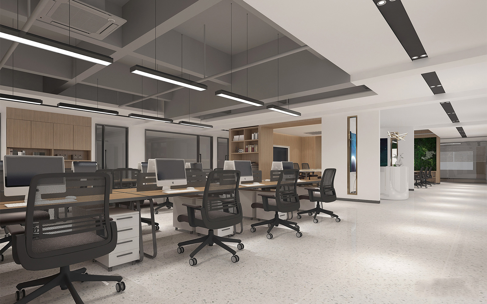 郑州科技公司办公室装修设计效果图