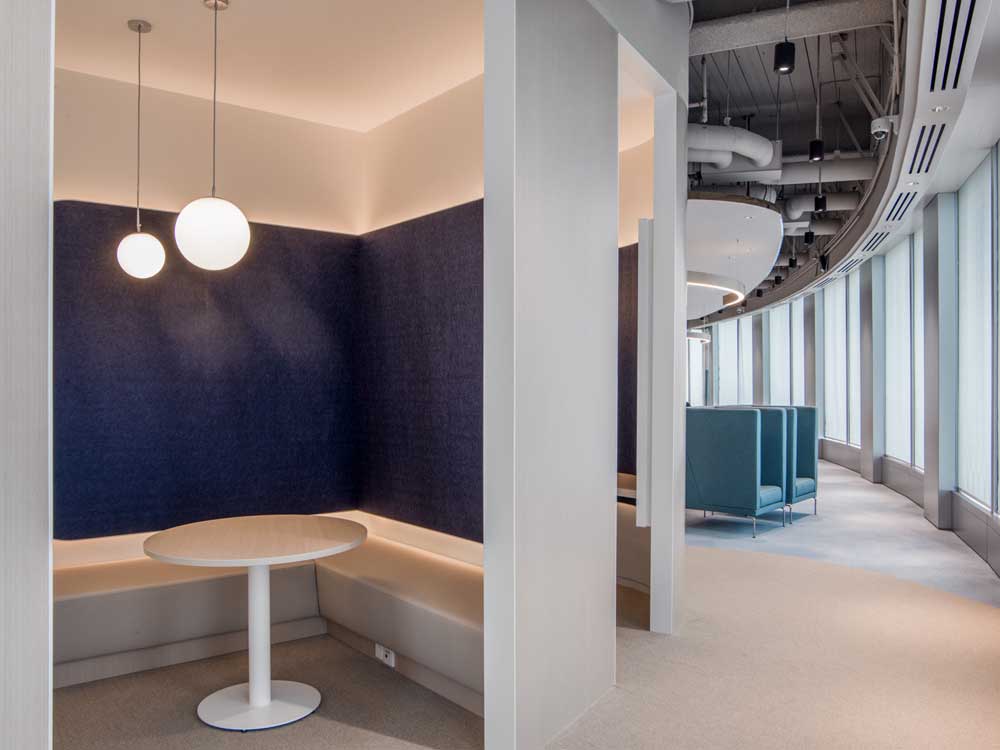 郑州事务所办公空间装修设计，麻绳工作室效果图