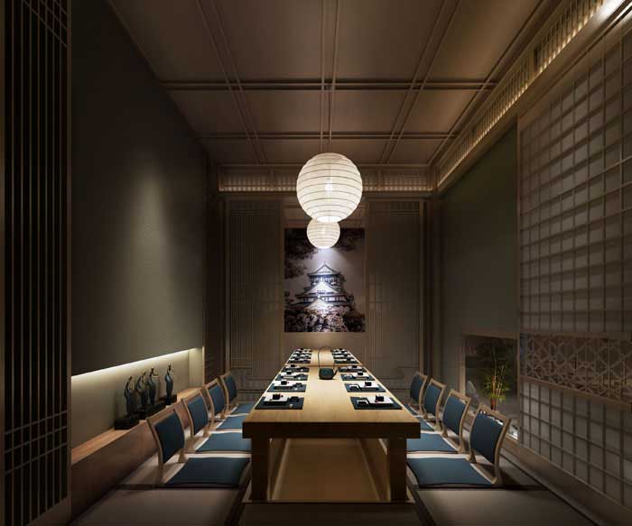 许昌450m2日料餐厅设计装修效果图