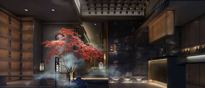 许昌450m2日料餐厅设计装修效果图
