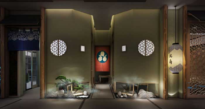 许昌450m2日料餐厅设计装修效果图