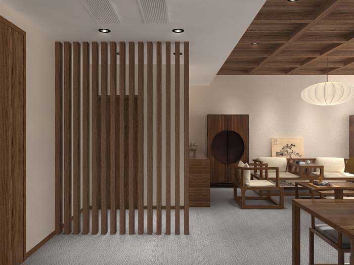 300m2洛阳茶居会所设计效果图